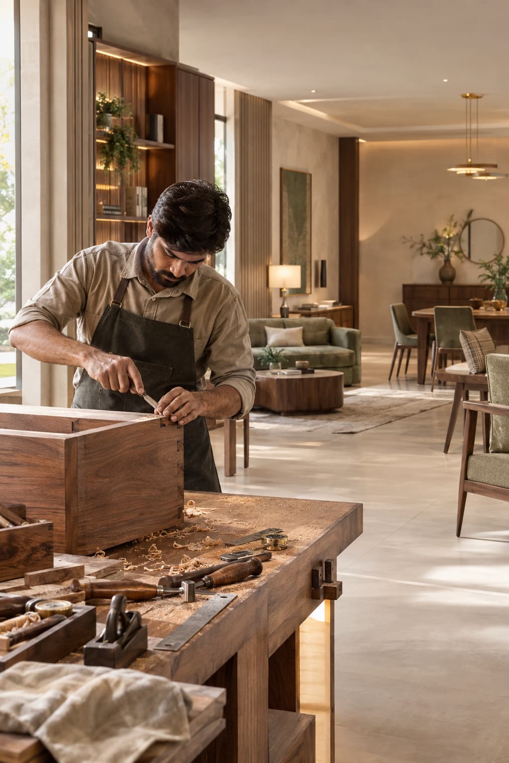 Sharma Furniture craftsmanship and furniture making