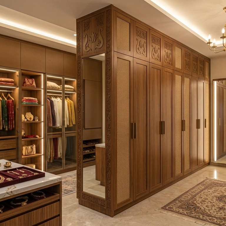 Architectural wardrobes and walk-in closets