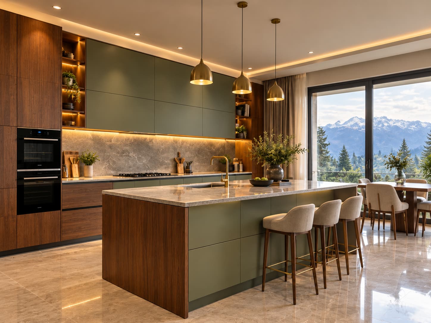 Modern modular kitchen design in Himachal Pradesh by Sharma Furniture